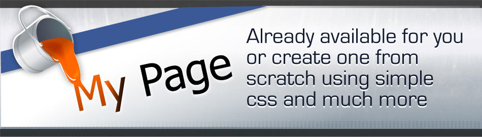 Already available for you or create one from scratch using simple css and much more